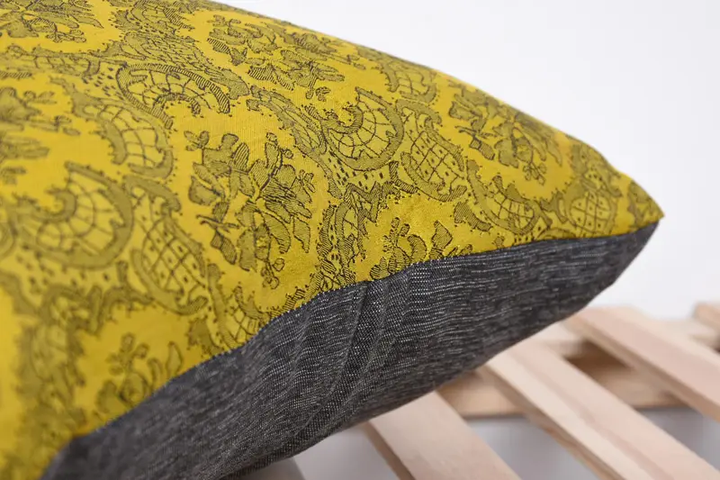 Interior Designer Pillow, Vintage Pillow, Pillow Case, Kilim Pillow Cover, 20x20 Yellow Pillow Sham, Bright Pillow, Ethnic Pillow Cover Pillow Cover - 7