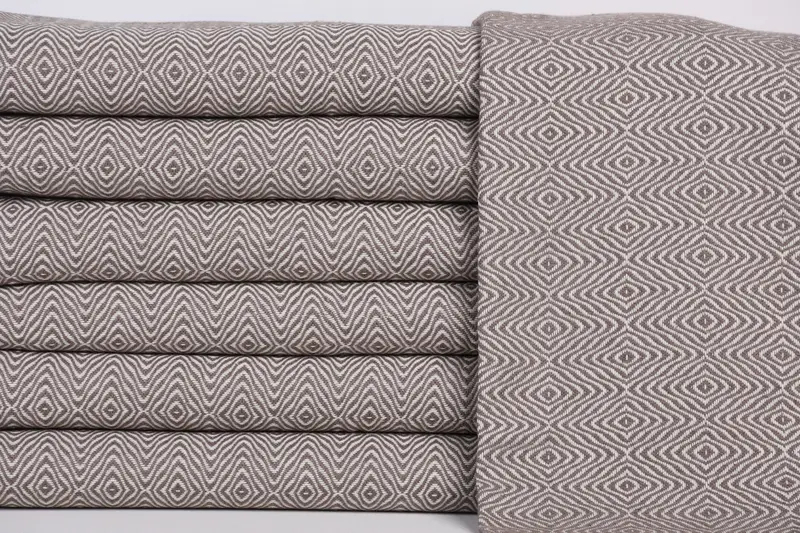 36x18 Cotton Zigzag Diamond Towel, Personalized Gifts, Small Bath Towels, Wedding Gift, Guest Towel, Gift For Best Friend, Wedding Anniversary Gift - 1