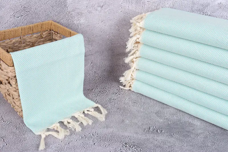 40x18 Cotton Polka Dot Towel, Summer Towel, Unique Gift, Wedding Favors, Bridesmaid Towel, Summer Gift, Personalized Hand Towel, Bridesmaid Gifts - 3