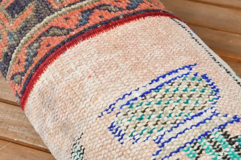 Turkish Kilim Pillow, Home Decor Pillow, Vintage Kilim Throw Pillow, 12x36 Beige Pillow Cover, Pillow Sham, Outdoor Throw Cushion Case - 4