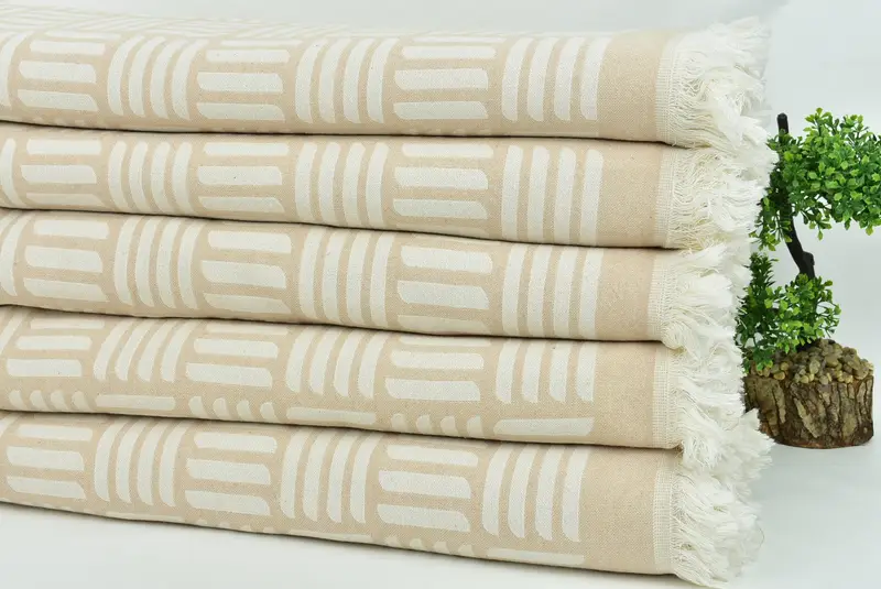 Personalized Blanket, 96x88 Cotton Geometric Towel, Tablecloth, Merry Christmas Gifts, Bedspread, Gift For The Home Decor, Bachelorette Large Towel - 5