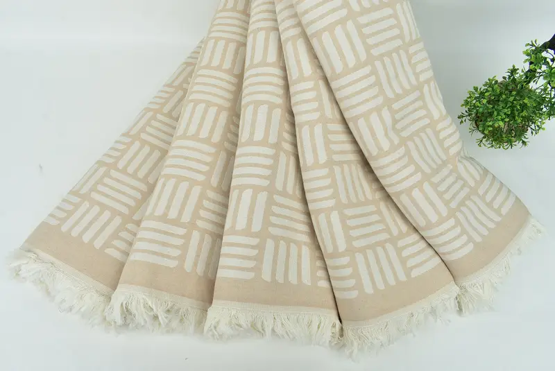 Personalized Blanket, 96x88 Cotton Geometric Towel, Tablecloth, Merry Christmas Gifts, Bedspread, Gift For The Home Decor, Bachelorette Large Towel - 6