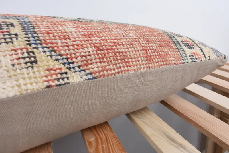 Interior Designer Pillow, Pillow for Couch, Vintage Kilim Pillow, 12x48 Blue Cushion Cover, Boho Throw Pillow Sham, Cushion Cover, Kilim Rug Pillow - 6