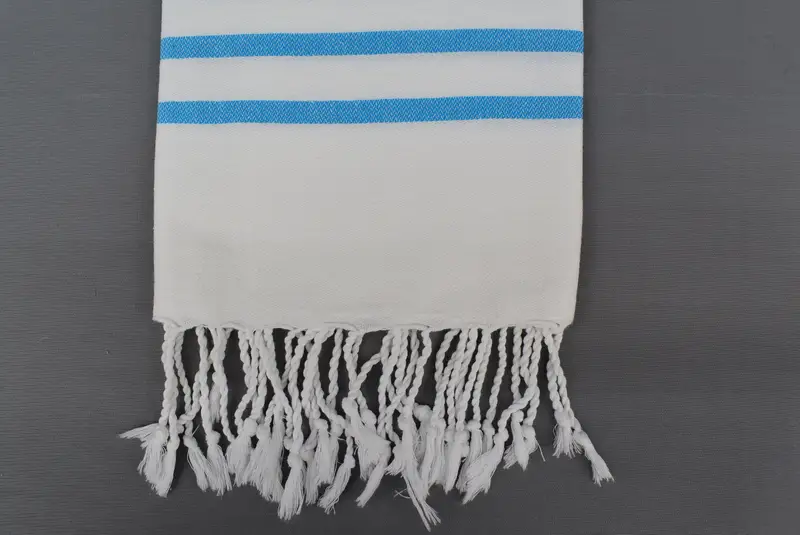 İlk evlilik yıldönümü hediyesi, 40x24 pamuklu çizgili havlu, küçük banyo havlu, seyahat havlu, mutfak havlu, Türk havlu el havlu, el yapımı hediye - 5