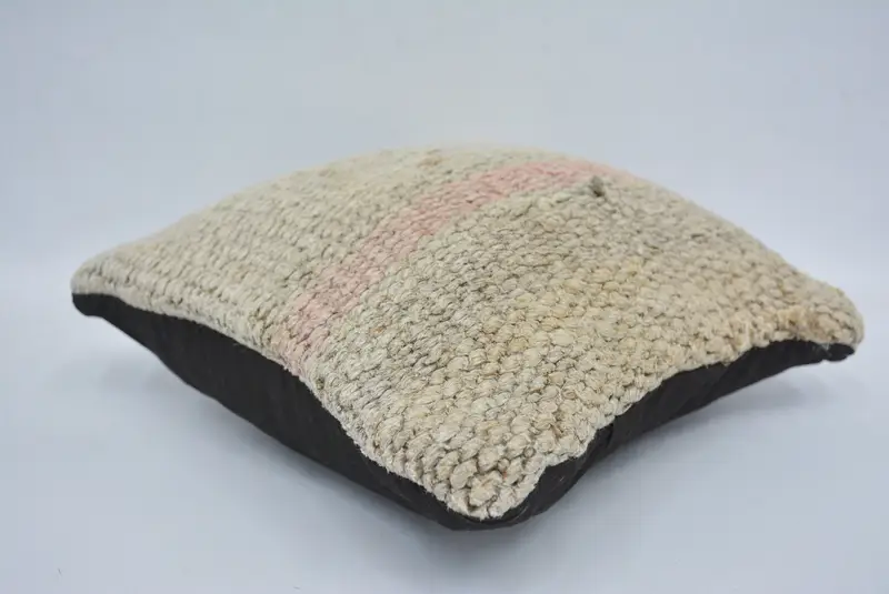 Geometric Embroidered Throw Pillow, 12x12 Inches Size Pillow - 6
