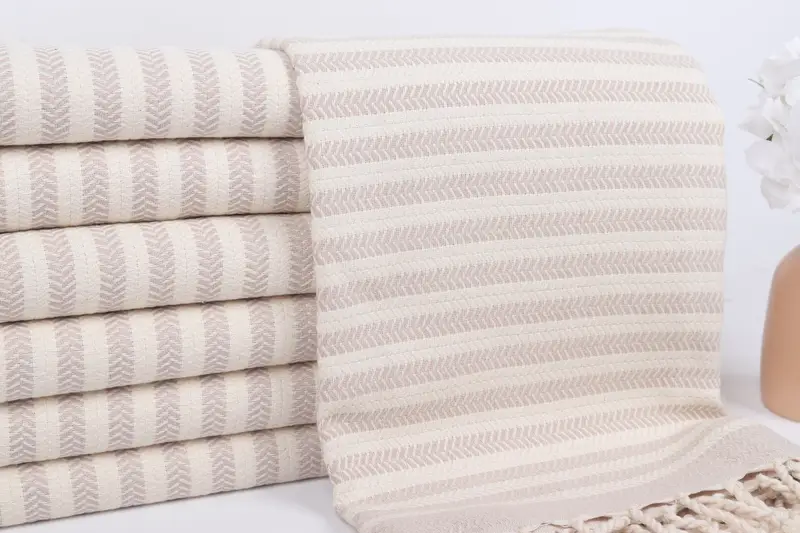 Personalized Wedding Gift, Personalized Turkish Towel, Bridesmaid Gifts Personalized, Housewarming Gift, Custom Gift, 70x40 Cotton Chevron Towel - 2