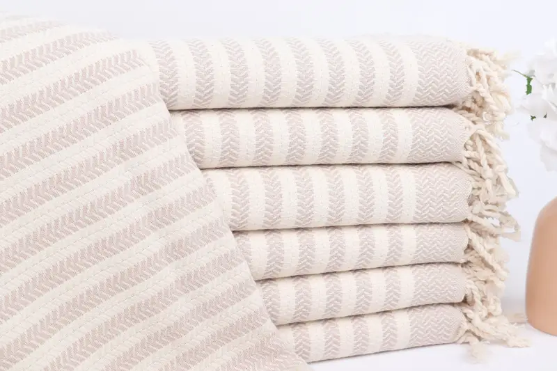 Personalized Wedding Gift, Personalized Turkish Towel, Bridesmaid Gifts Personalized, Housewarming Gift, Custom Gift, 70x40 Cotton Chevron Towel - 1