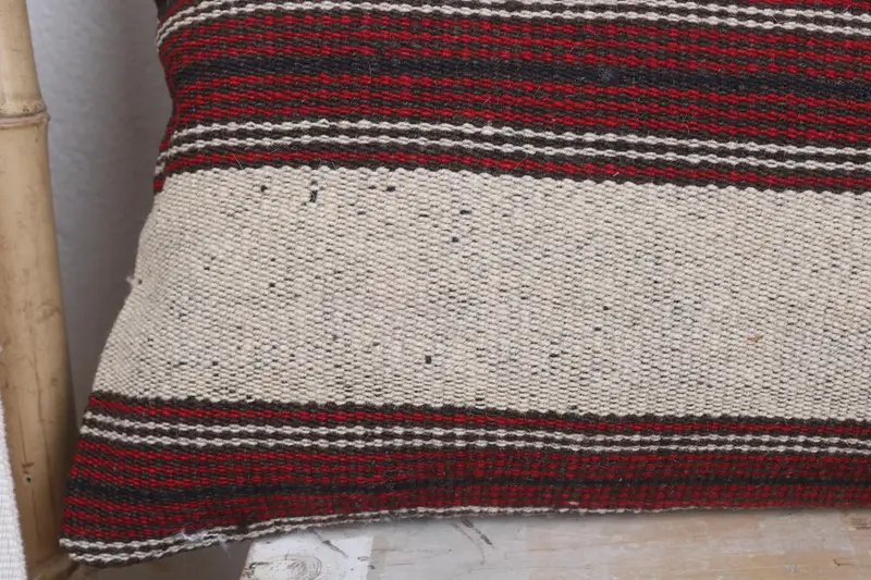 Vintage Kilim Pillow Pillow Case, Pillow Cover, Ethnical Kilim Rug Pillow, Boho Pillow Sham Cover, 12x36 Brown Pillow Cover, Home Decor Pillow - 3