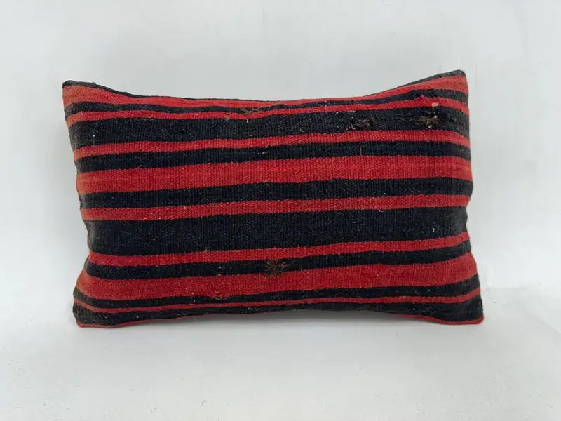 Kilim Pillow Cover, Vintage Pillow, 12x20 Brown Cushion Cover, Indoor Cushion Case, Yoga Cushion Case, Gift Pillow, Decorative Pillow, Pillow - 1