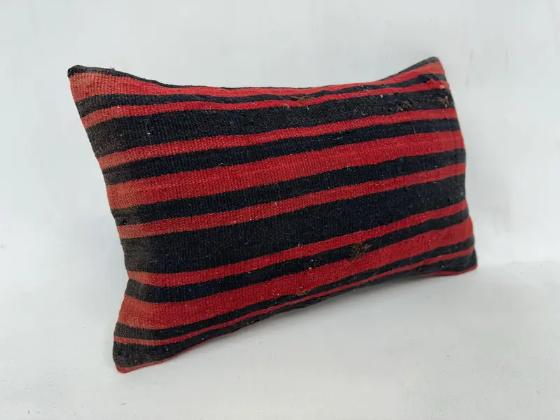 Kilim Pillow Cover, Vintage Pillow, 12x20 Brown Cushion Cover, Indoor Cushion Case, Yoga Cushion Case, Gift Pillow, Decorative Pillow, Pillow - 3