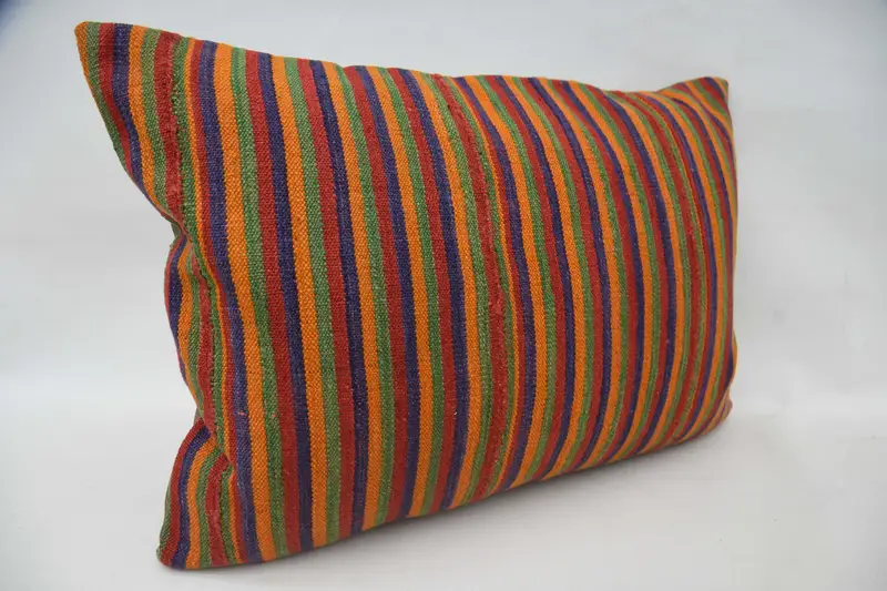 20x28 Orange Pillow Cover, Kilim Pillow, Shabby Chic Cushion Case, Vintage Kilim Pillow, Vintage Kilim Throw Pillow, Cushion - 3
