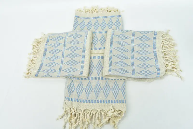 Özel el havlu, küçük banyo havlu, monogram el havlu, aile hediyesi, özel düğün hediyeleri, 40x20 keten Kilim Tasarım havlu, spa havlu, yaz hediyesi - 6