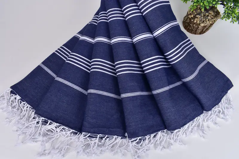 Embroidery Towel, Beach towel, 70x40 Cotton Striped Towel, Bridal Shower Favors, Wedding Day Gift For Bride, Custom Bath Towel, Thin towel - 4