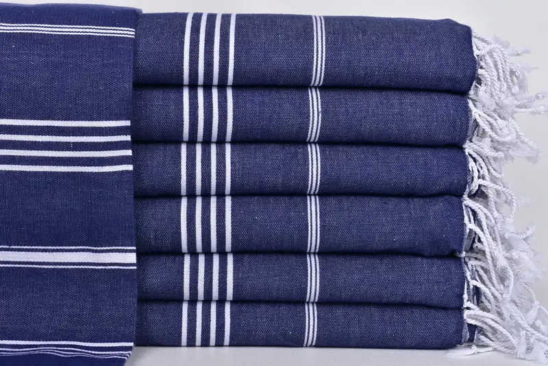 Embroidery Towel, Beach towel, 70x40 Cotton Striped Towel, Bridal Shower Favors, Wedding Day Gift For Bride, Custom Bath Towel, Thin towel - 1