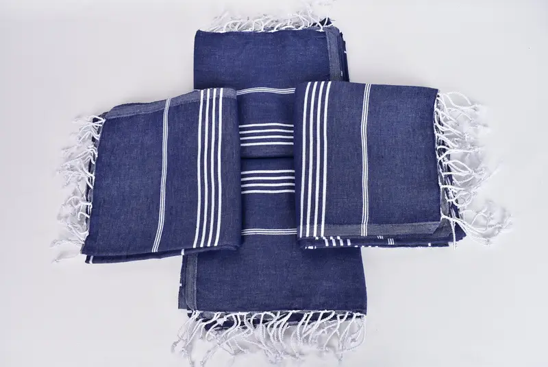 Embroidery Towel, Beach towel, 70x40 Cotton Striped Towel, Bridal Shower Favors, Wedding Day Gift For Bride, Custom Bath Towel, Thin towel - 6