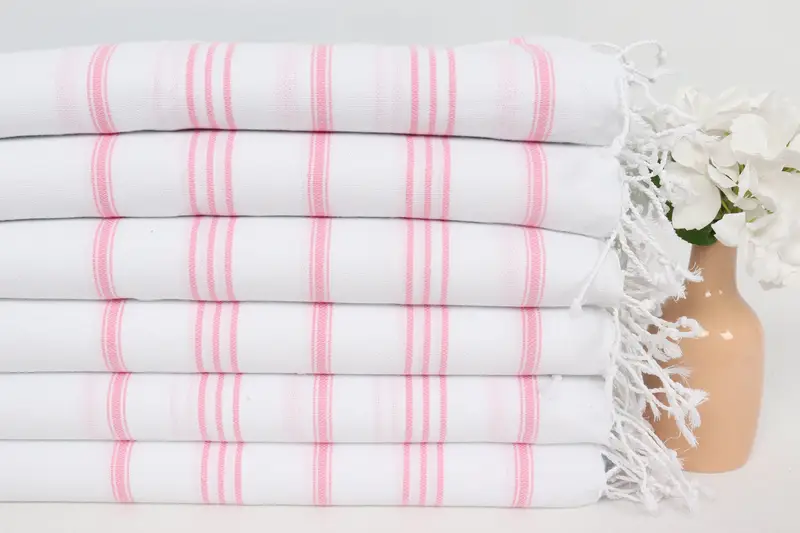 Gift For Bride, 40x24 Cotton Striped Towel, Monogram Hand Towel, Small Bath Towels, Custom Hand Towel, Girl Trip Party Favor, Bridesmaid Towel - 3