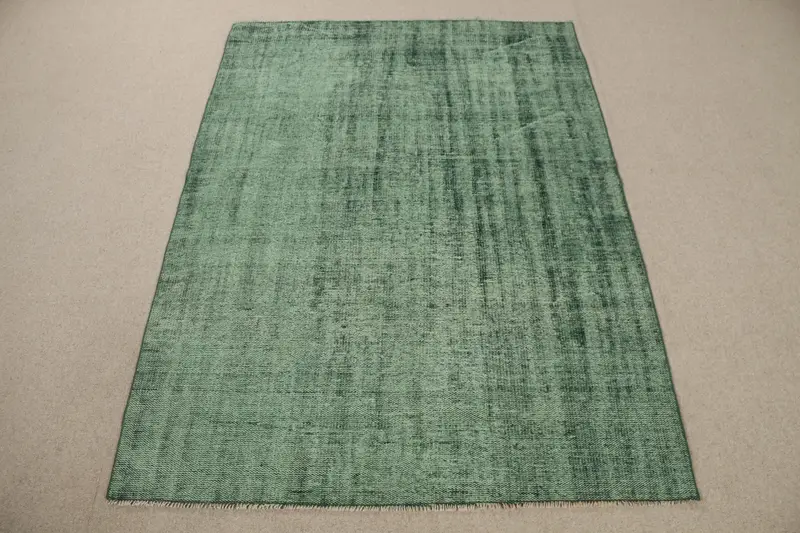 Grüner 0,4 x 6,5 Fuß großer Teppich, von der Natur inspiriertes Pflanzen- und Baumdesign