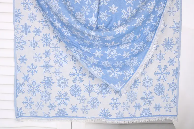 Luxury towel, 80x40 Cotton Snow Design Towel, Valentines Day Gift For Her, Bridal Shower Favor, Spa Towel, Turkish bath towel, Quick-Dry Beach Towel - 1