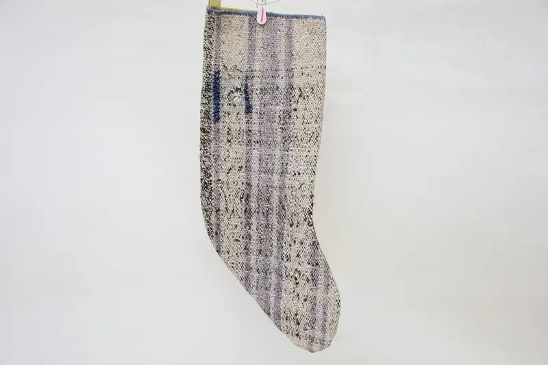 Şenlikli Mor & Beyaz Süs Çorabı, Noel Çorabı