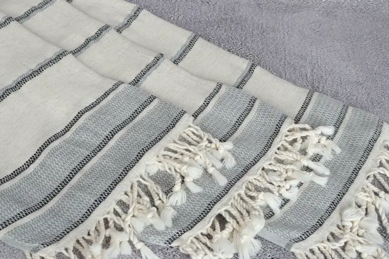 Turkish Hand Towel, Monogram Tea Towel, 40x20 Linen Striped Towel, Small Bath Towels, Bachelorette Party Decorations, Personalized Kitchen Towel - 5