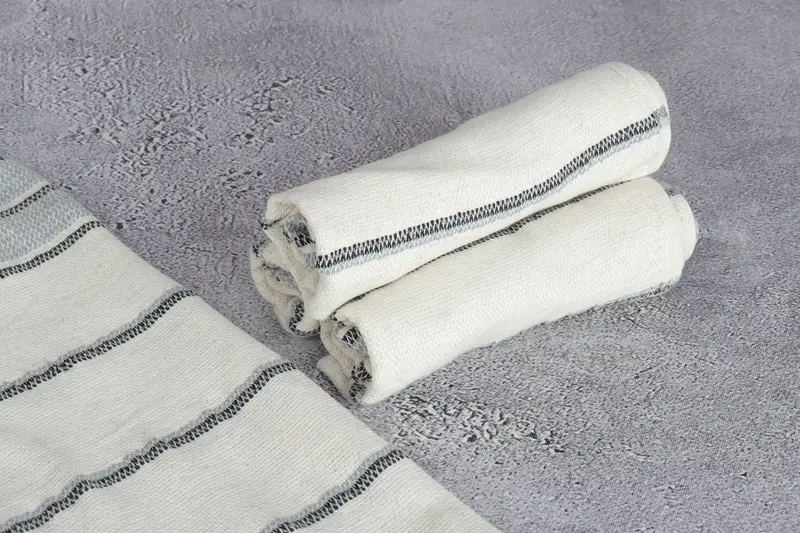 Turkish Hand Towel, Monogram Tea Towel, 40x20 Linen Striped Towel, Small Bath Towels, Bachelorette Party Decorations, Personalized Kitchen Towel - 8