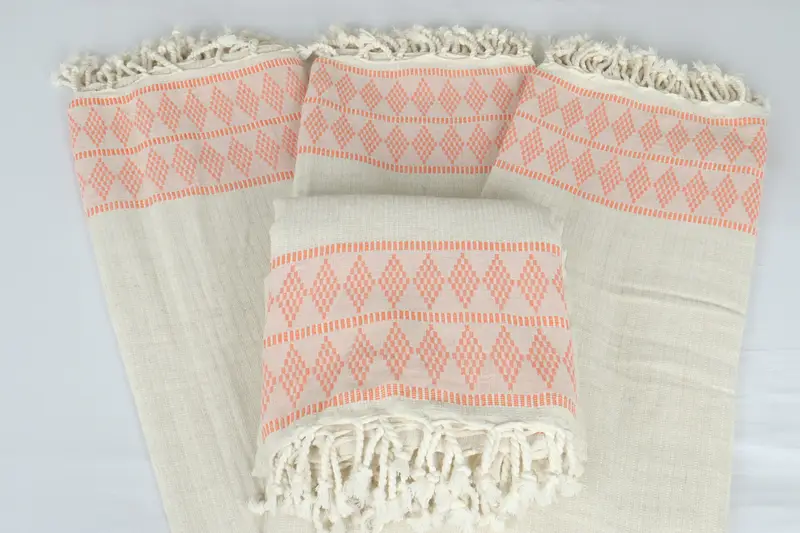 Custom Gifts, Beach Wedding Favor, Aesthetic Blanket, Housewarming Gift, Personalized Gifts, 100x88 Linen Kilim Design Towel, Turkish Blanket - 5