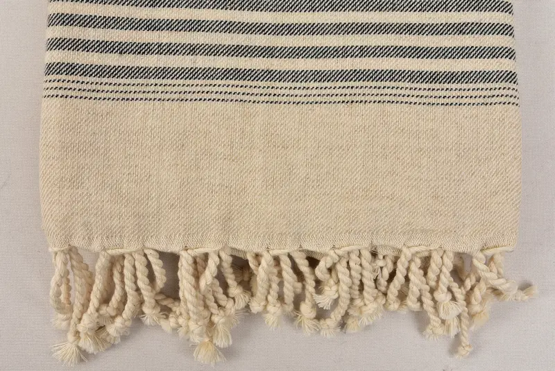 Summer Towel, Yoga Towel, Best Beach Towel, Eco-Friendly Turkish Towel, Travel towel, Beach Towel Bulk, 80x40 Linen Striped Towel, Personalised Gift - 8