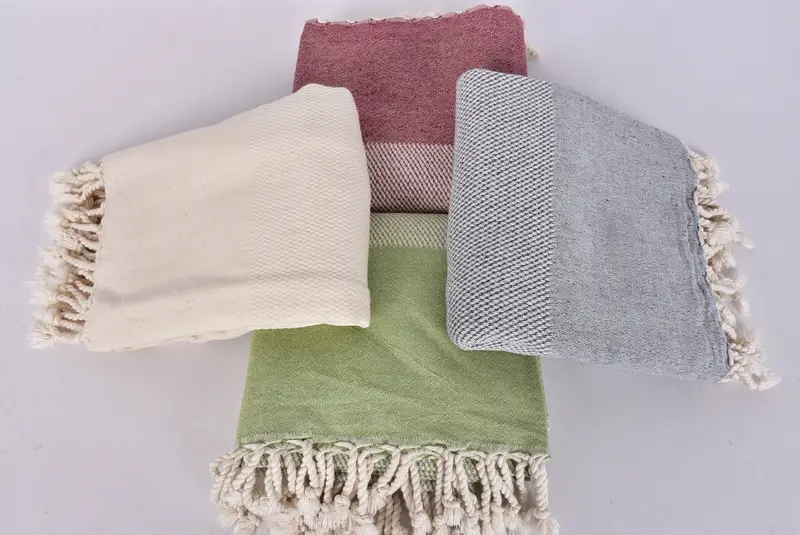 Monogram Turkish Bath Towel, 70x36 Cotton Geometric Towel, Gym Towel, Personalized Beach Towel, Large Turkish Towel, Grandma Gift, Personalized Gift - 6