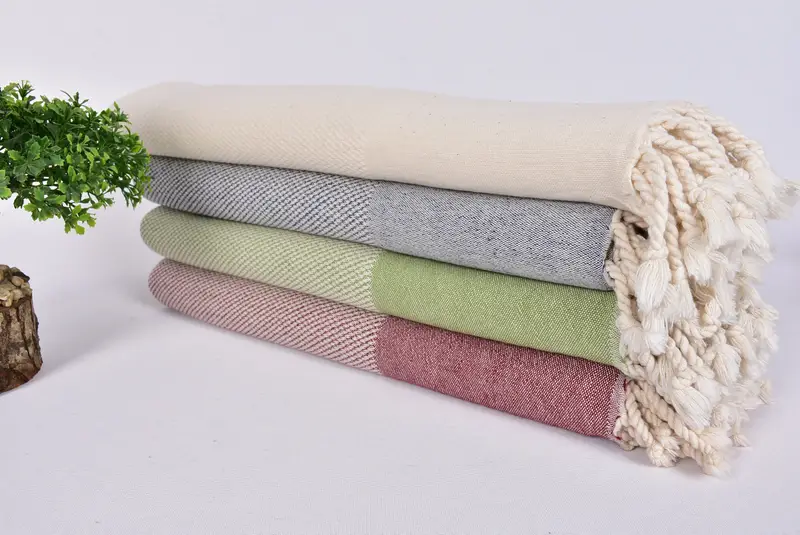 Monogram Turkish Bath Towel, 70x36 Cotton Geometric Towel, Gym Towel, Personalized Beach Towel, Large Turkish Towel, Grandma Gift, Personalized Gift - 3
