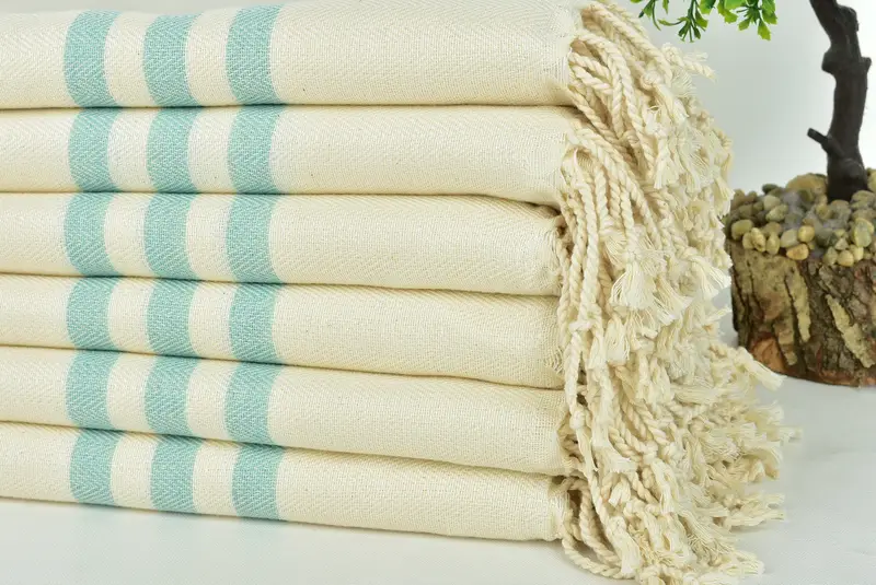 Bachelorette Gifts, Personalized Turkish Towel, Bachelorette Party Favor, Wedding Favors, 70x40 Cotton Striped Towel, Yoga Towel, Guest Towel - 3