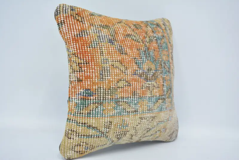 Cushion Case, 12x12 Gray Cushion, Morroccon Kilim Cushion Pillow, Kilim Pillow Cover, Living Room Throw Cushion, Kilim Cushion Sham, Boho Pillow - 3