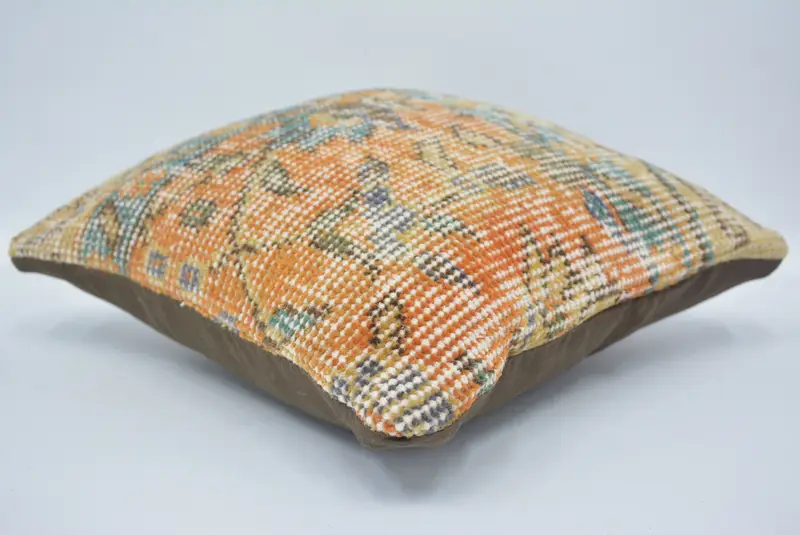 Cushion Case, 12x12 Gray Cushion, Morroccon Kilim Cushion Pillow, Kilim Pillow Cover, Living Room Throw Cushion, Kilim Cushion Sham, Boho Pillow - 6