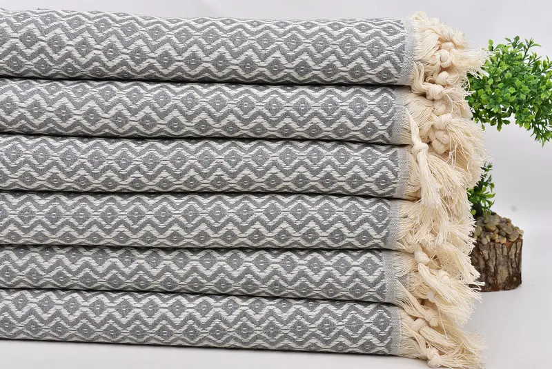70x40 Cotton Diamond Towel, Extra large Turkish bath towel, Bridal Shower Favors, Christmas Gift, Custom Towel, Bachelorette Party Gifts Bridesmaids - 5