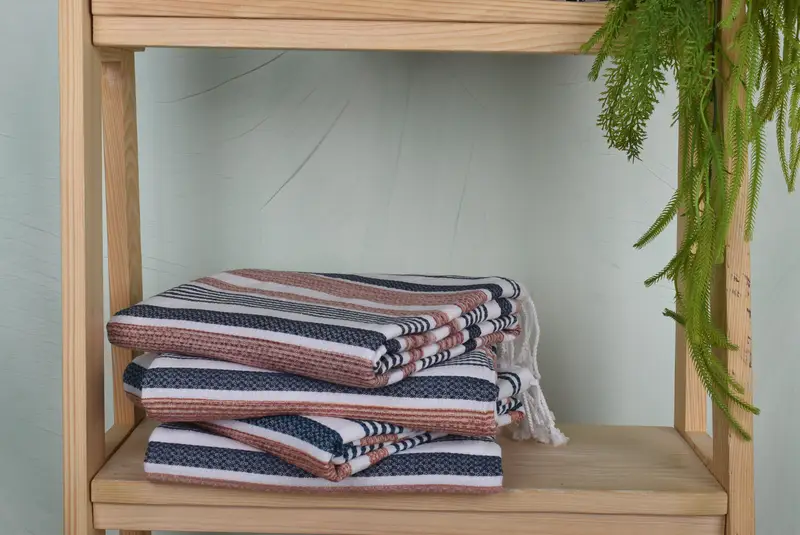 Summer Gift Ideas, Custom Towel, Peshtemal Towel, Fouta towel, Boyfriend Christmas Gift, Oversized Beach Towel, 70x36 Cotton Striped Towel - 7