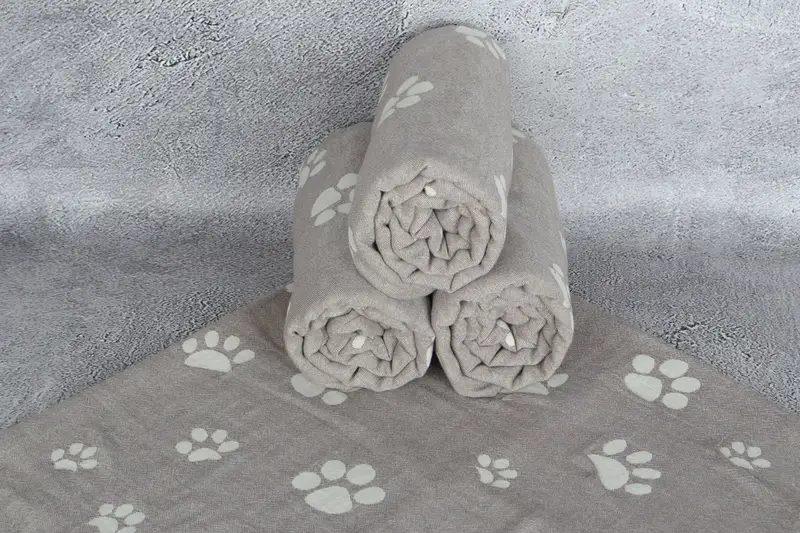 Valentines Day Gift For Him, 70x36 Cotton Paw Design Towel, Wedding Gift, Summer Towel, Bachelorette Party Gifts Bridesmaids, Monogram Turkish Towel - 7
