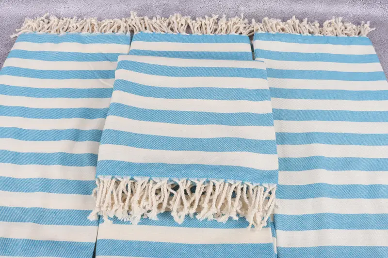 68x40 Cotton Striped Towel, Bachelorette Party Gift, Personalized Home Gift Wedding, Monogram Beach Towel, Sand-free towel, Valentines Day Gift - 4