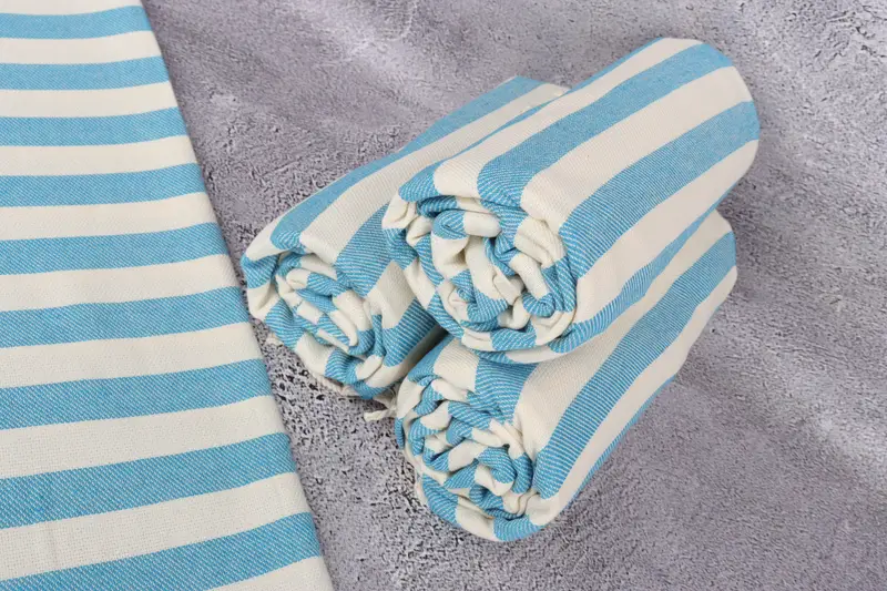 68x40 Cotton Striped Towel, Bachelorette Party Gift, Personalized Home Gift Wedding, Monogram Beach Towel, Sand-free towel, Valentines Day Gift - 8