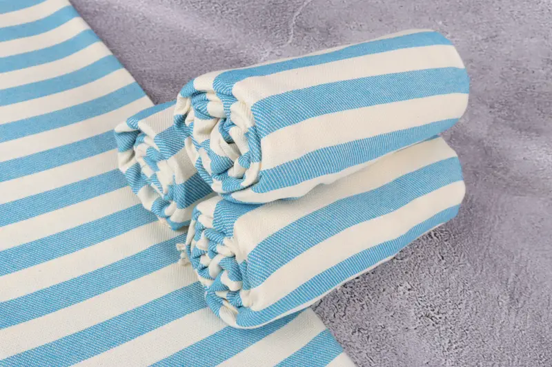 68x40 Cotton Striped Towel, Bachelorette Party Gift, Personalized Home Gift Wedding, Monogram Beach Towel, Sand-free towel, Valentines Day Gift - 7