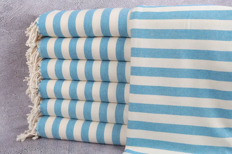 68x40 Cotton Striped Towel, Bachelorette Party Gift, Personalized Home Gift Wedding, Monogram Beach Towel, Sand-free towel, Valentines Day Gift - 1