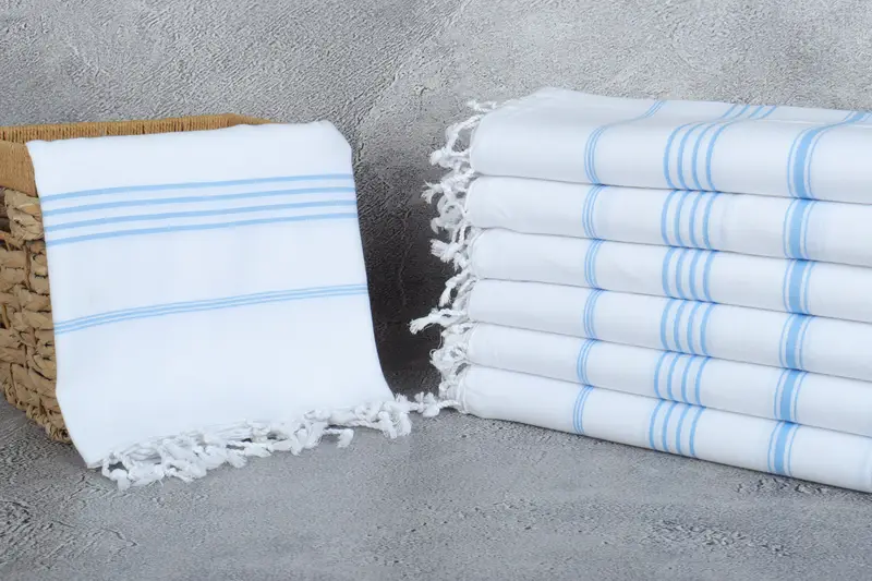 Turkish Towel Bulk, Turkish Towel Beach, Wedding Gift, Gift For Bride, Gifts For Him, 70x40 Cotton Striped Towel, First Wedding Anniversary Gift - 3