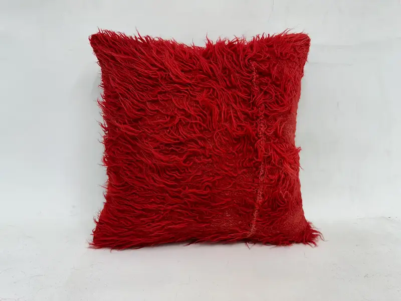Vintage Pillow Case, 20x20 Red Pillow Sham, Floor Pillow, Shabby Chic Pillow Sham, Gift Pillow, Kilim Pillow, Pillow Sham, Turkish Kilim Pillow - 1