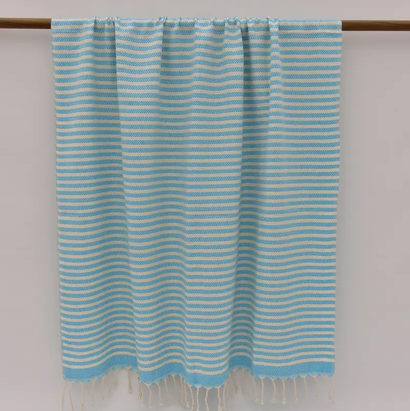 Bridal Party Gifts, Personalized Bridesmaid Gift, 70x40 Cotton Chevron Towel, Organic towel, Peshtemal Towel, Hammam Towel USA, Organic Cotton Towel - 8