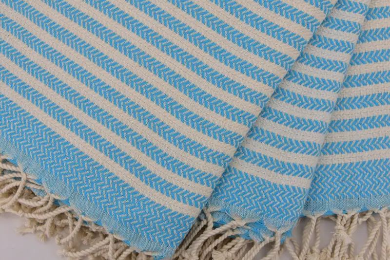 Bridal Party Gifts, Personalized Bridesmaid Gift, 70x40 Cotton Chevron Towel, Organic towel, Peshtemal Towel, Hammam Towel USA, Organic Cotton Towel - 4