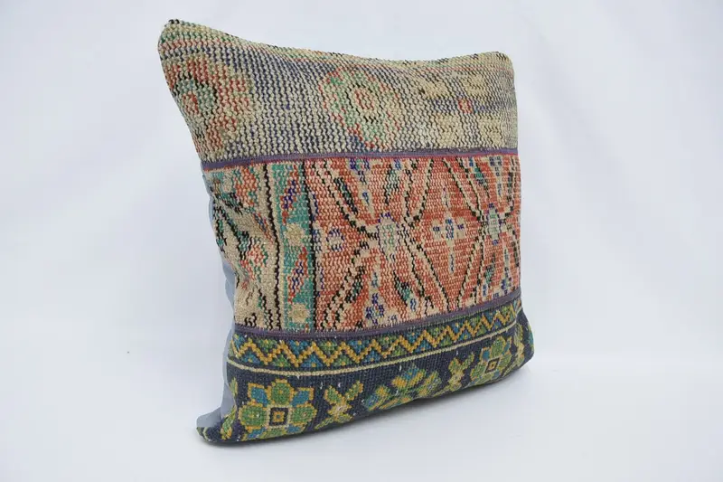 Interior Designer Pillow, Throw Kilim Pillow, Boho Pillow, Personalized Gift Pillow Pillow Sham, 24x24 Red Pillow Cover, Pillow - 3