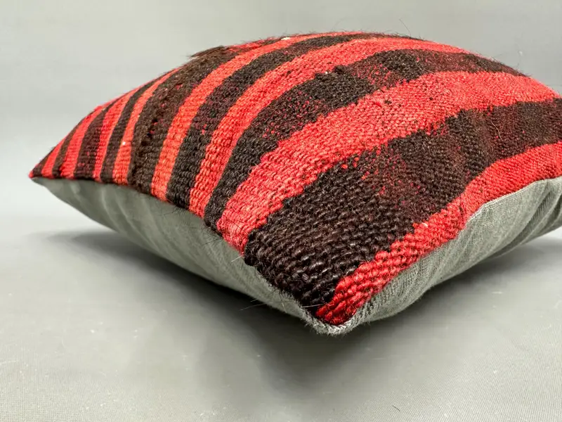 18x18 Red Pillow Cover, Pillow for Couch, Cushion Cover, Aztec Pillow Cover, Turkish Rugs Cushion Case, Kilim Pillow Cover, Kilim Cushion Sham - 6