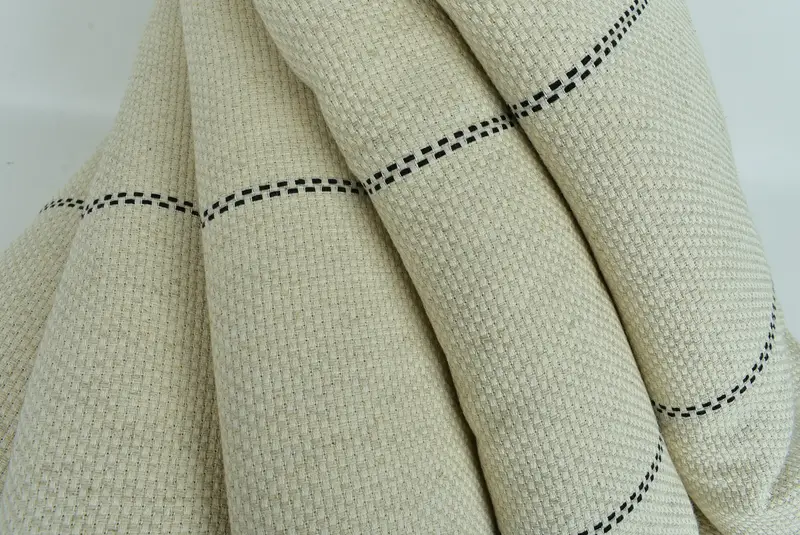 Turkish Tablecloth, Housewarming Gift, Turkish Blanket Queen, Decorative Blanket, Custom Beach Blanket, 104x96 Cotton Striped Towel, Bedspread - 5
