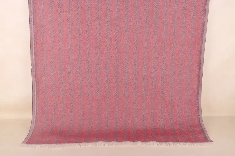 Monogramlı Plaj Havlusu Kırmızı-Lacivert Çiçek Desenli, 36x71 İnç