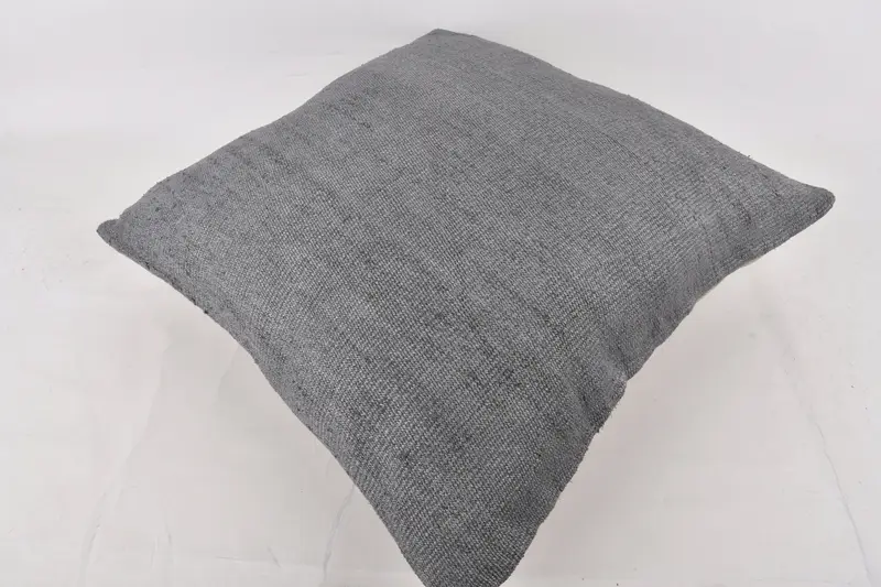 Turkish Kilim Pillow, Tapestry Pillow Cover, Kilim Pillow Cover, Living Room Throw Pillow, Pillow Case, 24x24 Gray Pillow Case, Pillow for Sofa - 6