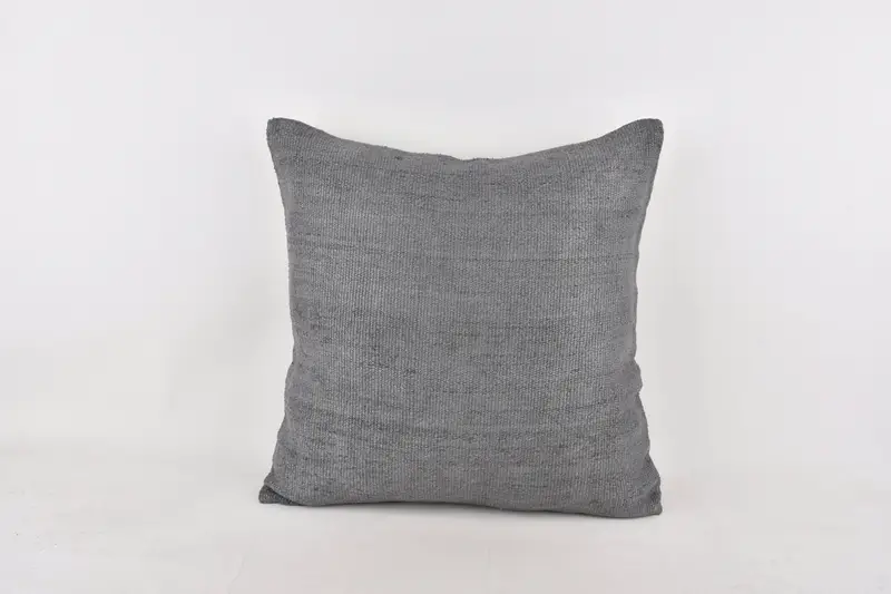 Turkish Kilim Pillow, Tapestry Pillow Cover, Kilim Pillow Cover, Living Room Throw Pillow, Pillow Case, 24x24 Gray Pillow Case, Pillow for Sofa - 1
