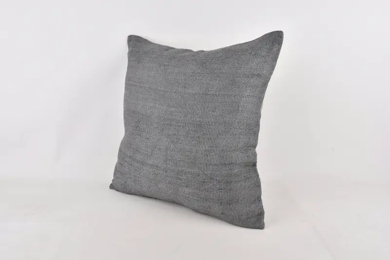 Turkish Kilim Pillow, Tapestry Pillow Cover, Kilim Pillow Cover, Living Room Throw Pillow, Pillow Case, 24x24 Gray Pillow Case, Pillow for Sofa - 3